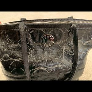 Vintage black Coach purse